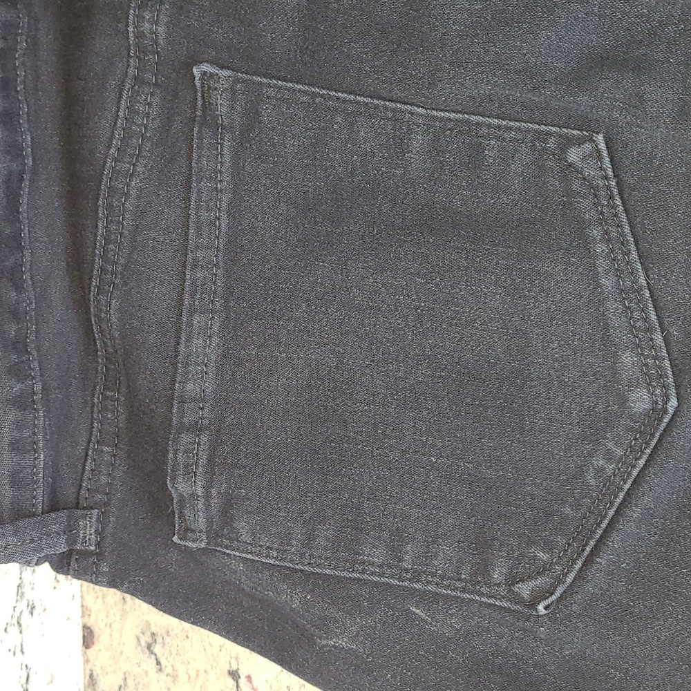 NYDJ Not Your Daughters Black Denim Jeans Mini Bootcut Lift & Tuck Sz 6 Tall EUC - Picture 6 of 11